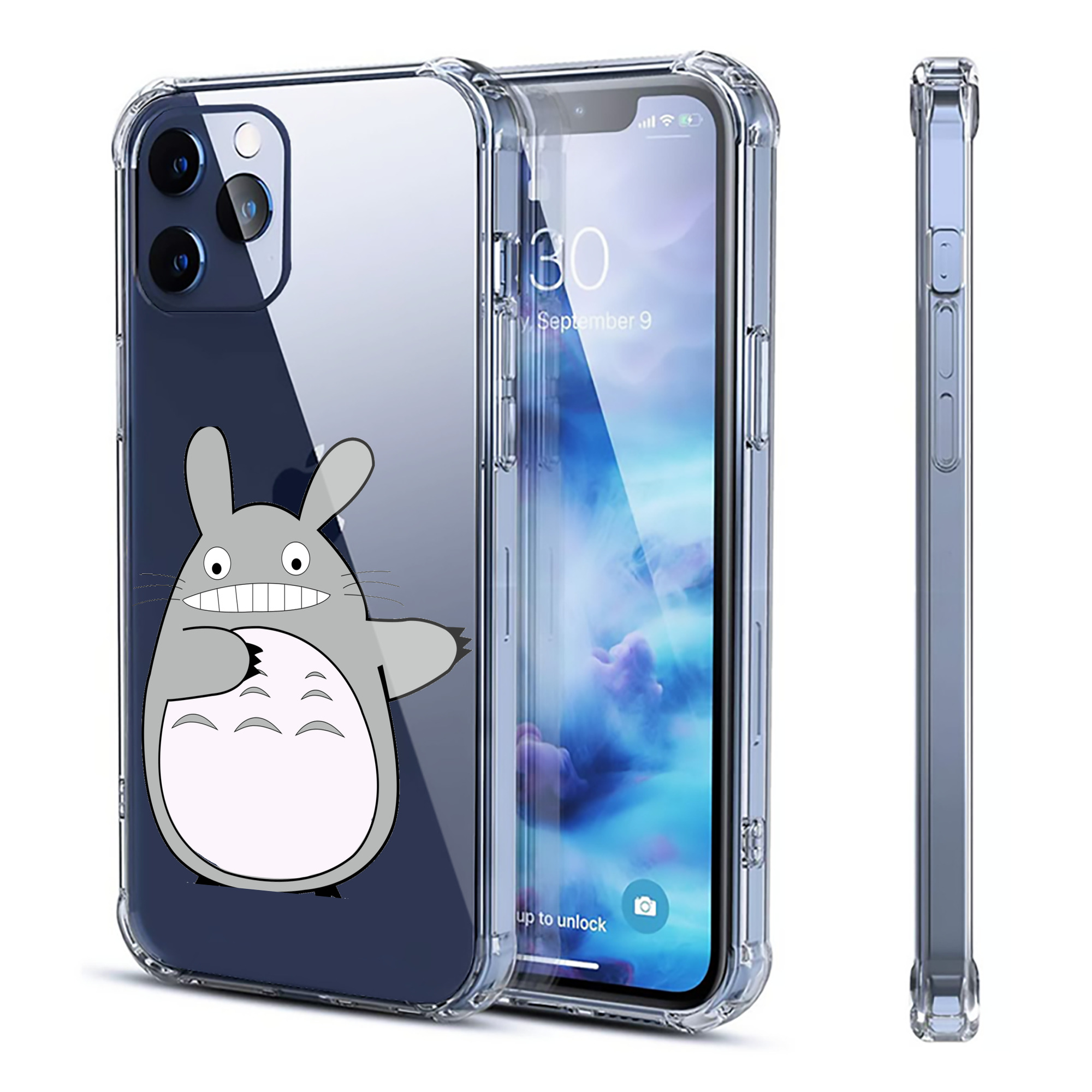 （画像用） となりのトトロ 草壁メイ 草壁サツキ My Neighbor Totoro Satsuki Kusakabe Mei Kusakabe 【iPhone 12シリーズ対応】透明スマホケース（クリアソフトケース）